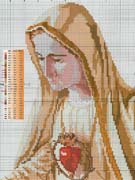 Schema punto croce Fatima 24