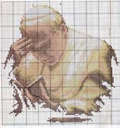 Schema punto croce Giovanni Paolo 2 02