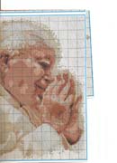 Schema punto croce Giovanni Paolo Secondo 02