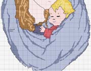 Schema punto croce Madonnina Lunadifuoco 2