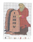 Schema punto croce Mose