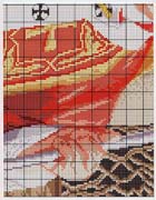 Schema punto croce Papa Woitila 09