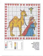 Schema punto croce Re Magio