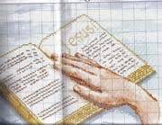 Schema punto croce Sacra Bibbia 05