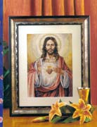 Schema punto croce Sacro Cuore Gesu 01