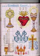 Schema punto croce Simboli Sacri