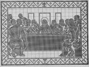 Schema punto croce Ultima Cena 02