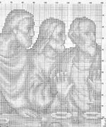 Schema punto croce Ultima Cena 18