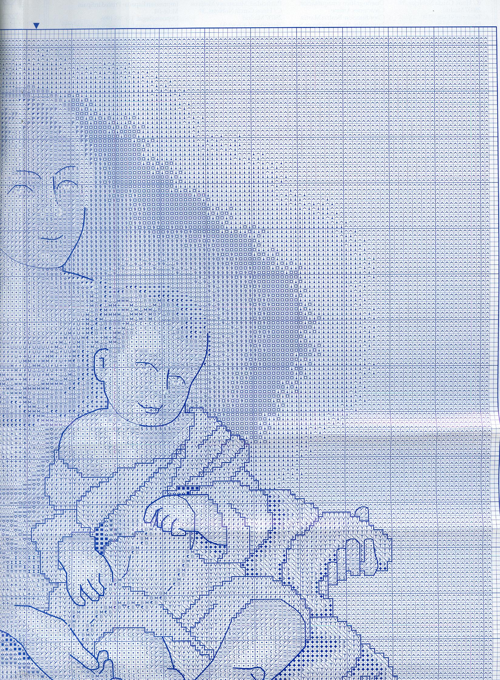 Schema punto croce Vergine E Bambino 03