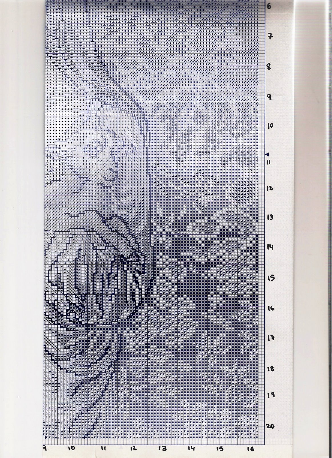 Schema punto croce Vergine E Bambino 11