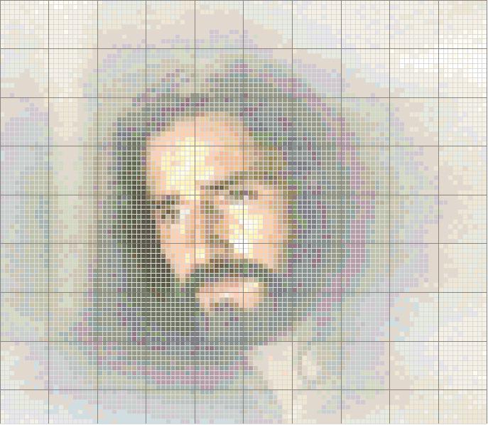 Schema punto croce Volto Gesu 2