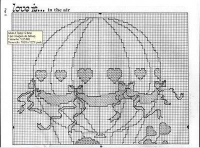 Schema punto croce Amare E 12