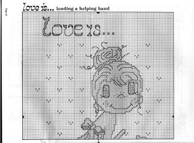 Schema punto croce Amare E 16