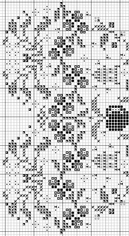 Schema punto croce Cuore 18