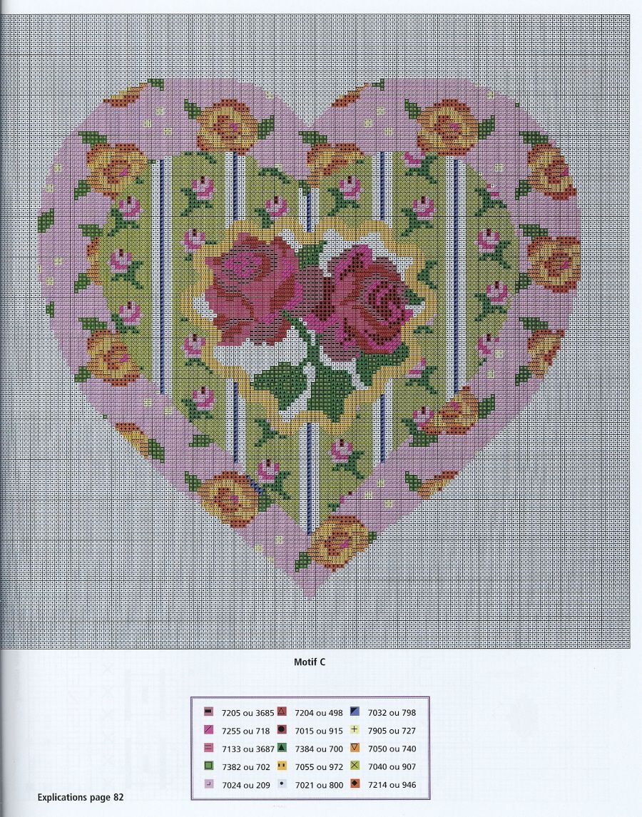 Schema punto croce Cuore 37