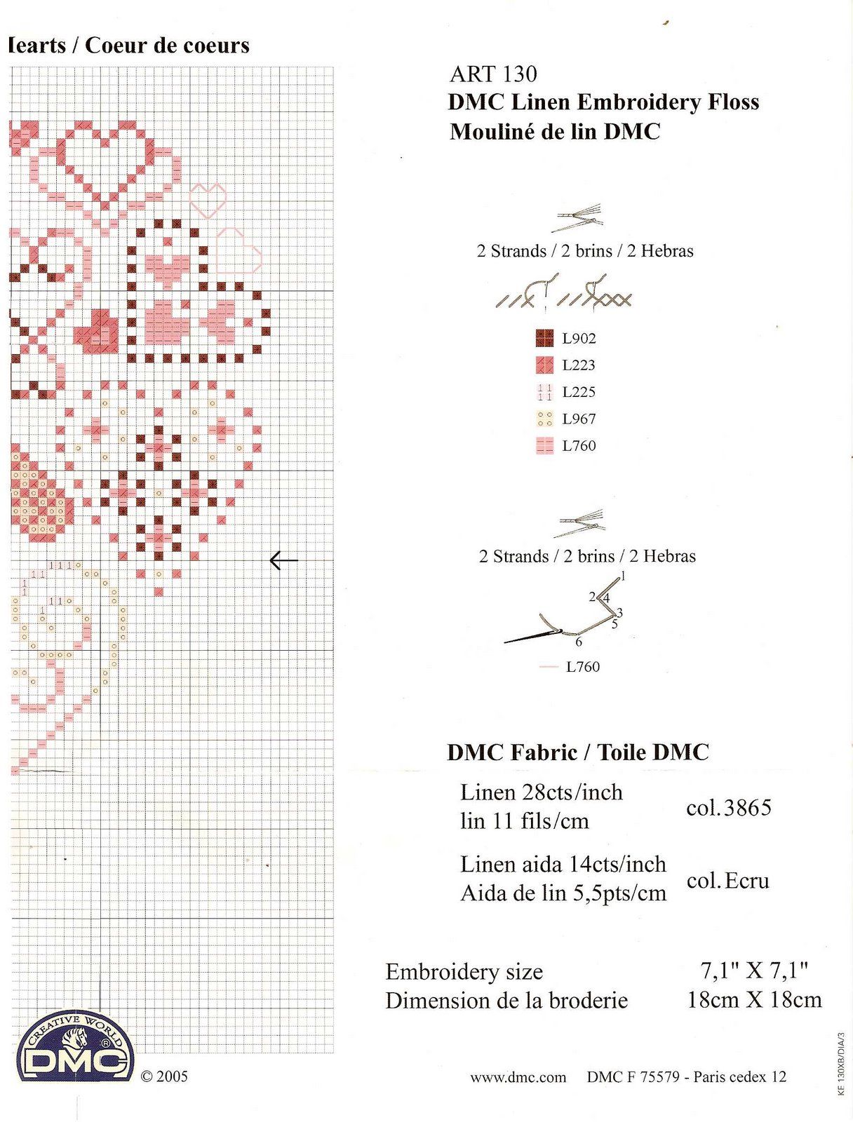 Schema punto croce Cuore 41