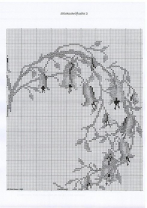 Schema punto croce Cuore 44