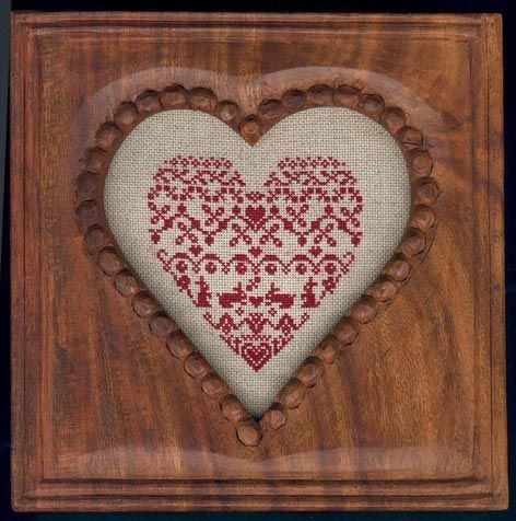 Schema punto croce Cuore 7