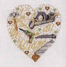 Schema punto croce Cuore Faidate 1