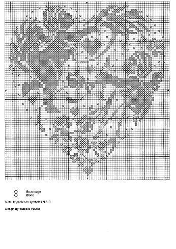 Schema punto croce Cuore Ti Amo 2
