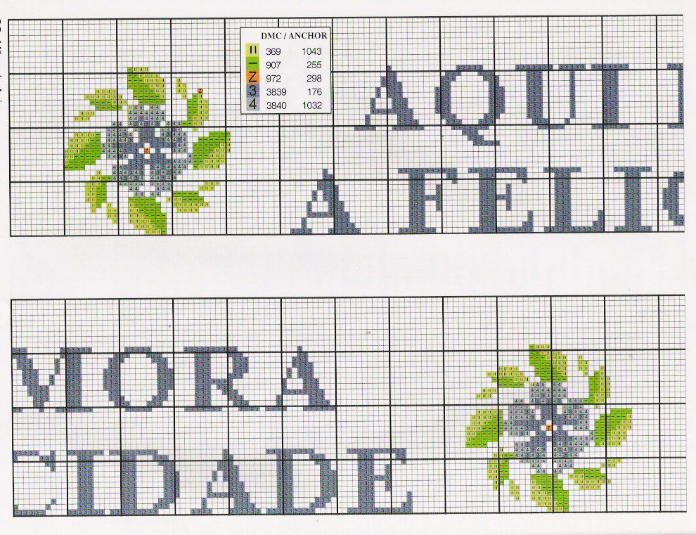 Schema punto croce Frasi Amore 14