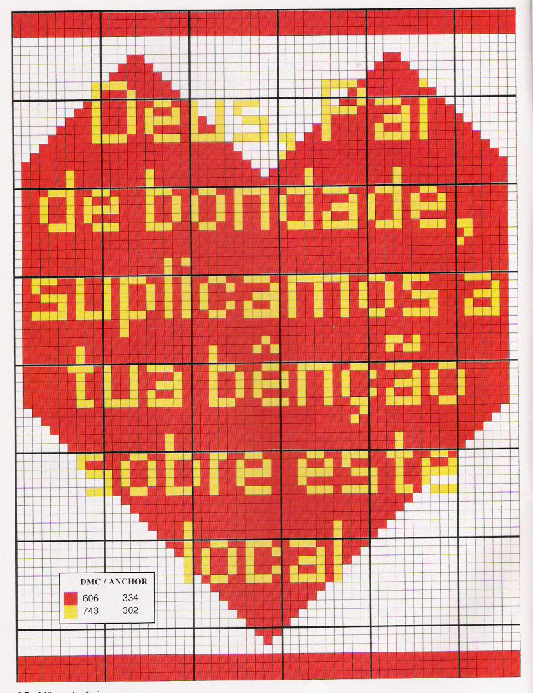 Schema punto croce Frasi Amore 27