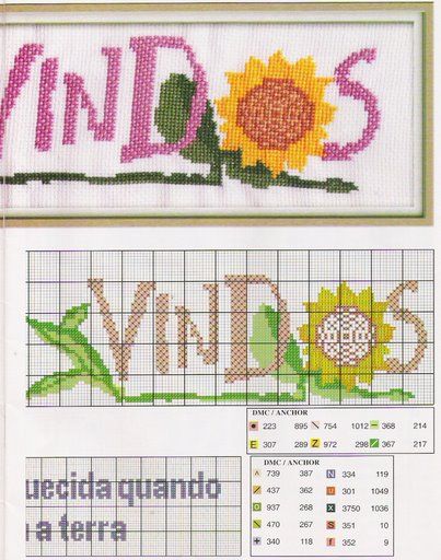 Schema punto croce Frasi Amore 6