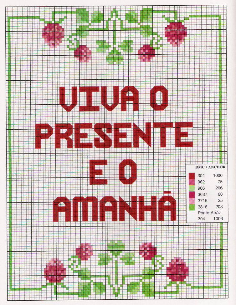 Schema punto croce Frasi Amore 7