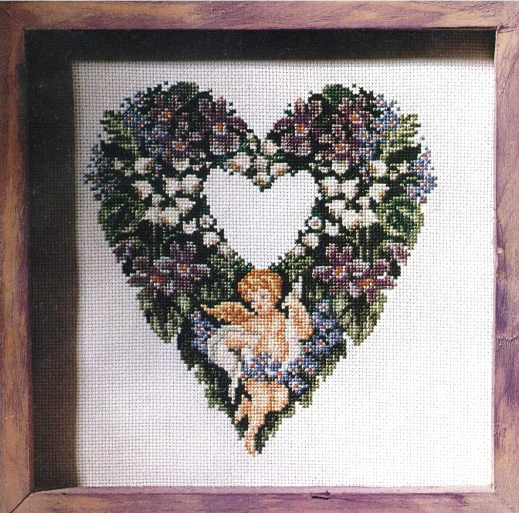 Schema punto croce Heart 1