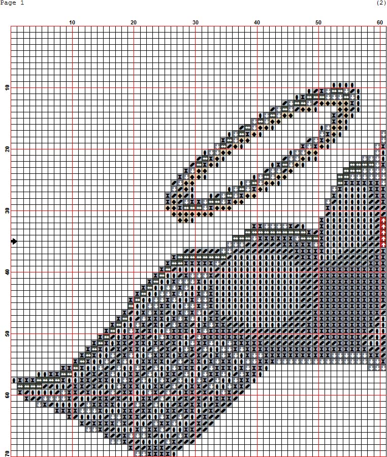 Schema punto croce Reagalo A Cuore 2