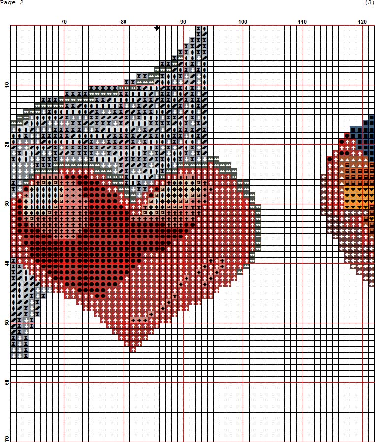 Schema punto croce Reagalo A Cuore 3