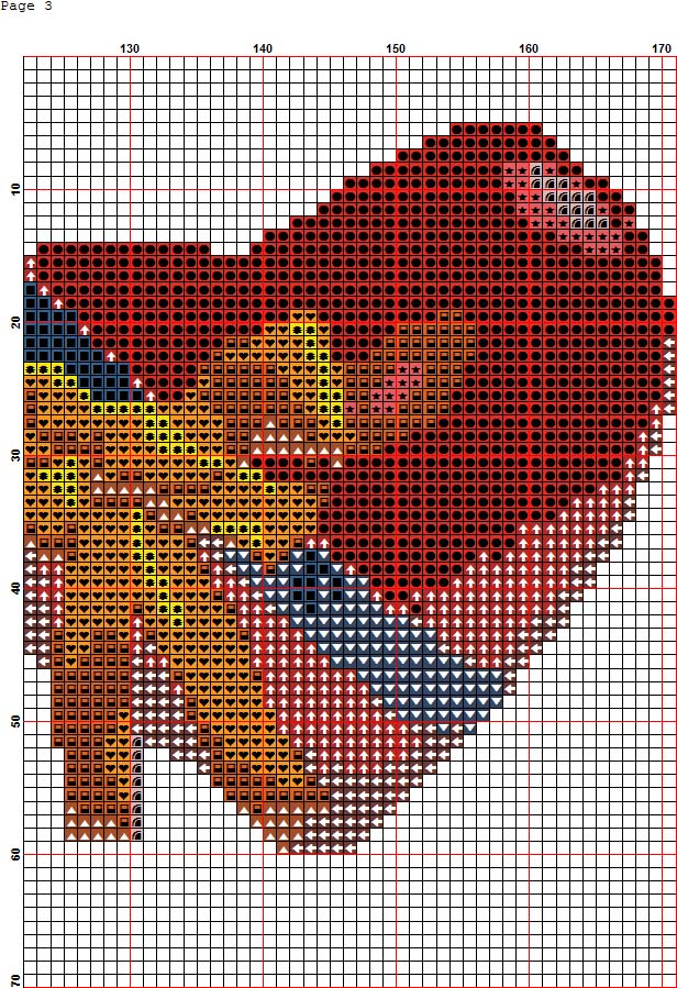 Schema punto croce Reagalo A Cuore 4