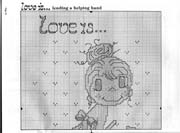 Schema punto croce Amare E 16