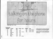 Schema punto croce Amare E 19