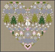 Schema punto croce Cuore 13