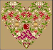 Schema punto croce Cuore 16