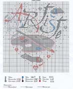 Schema punto croce Cuore Artista