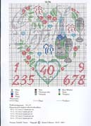 Schema punto croce Cuore Enoteca 2