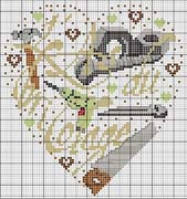 Schema punto croce Cuore Faidate 2