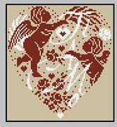 Schema punto croce Cuore Ti Amo 1
