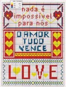 Schema punto croce Frasi Amore 13