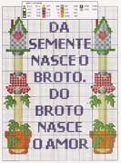 Schema punto croce Frasi Amore 2