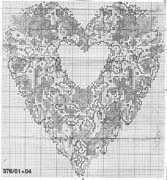 Schema punto croce Heart 2