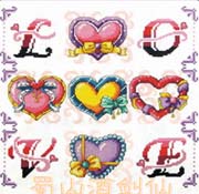 Schema punto croce Love 1