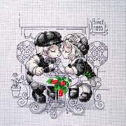 Schema punto croce Pranzo D Amore 1