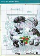 Schema punto croce Pranzo D Amore 2