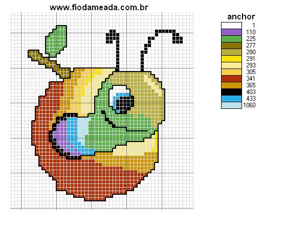 Schema punto croce Animaletto Strano