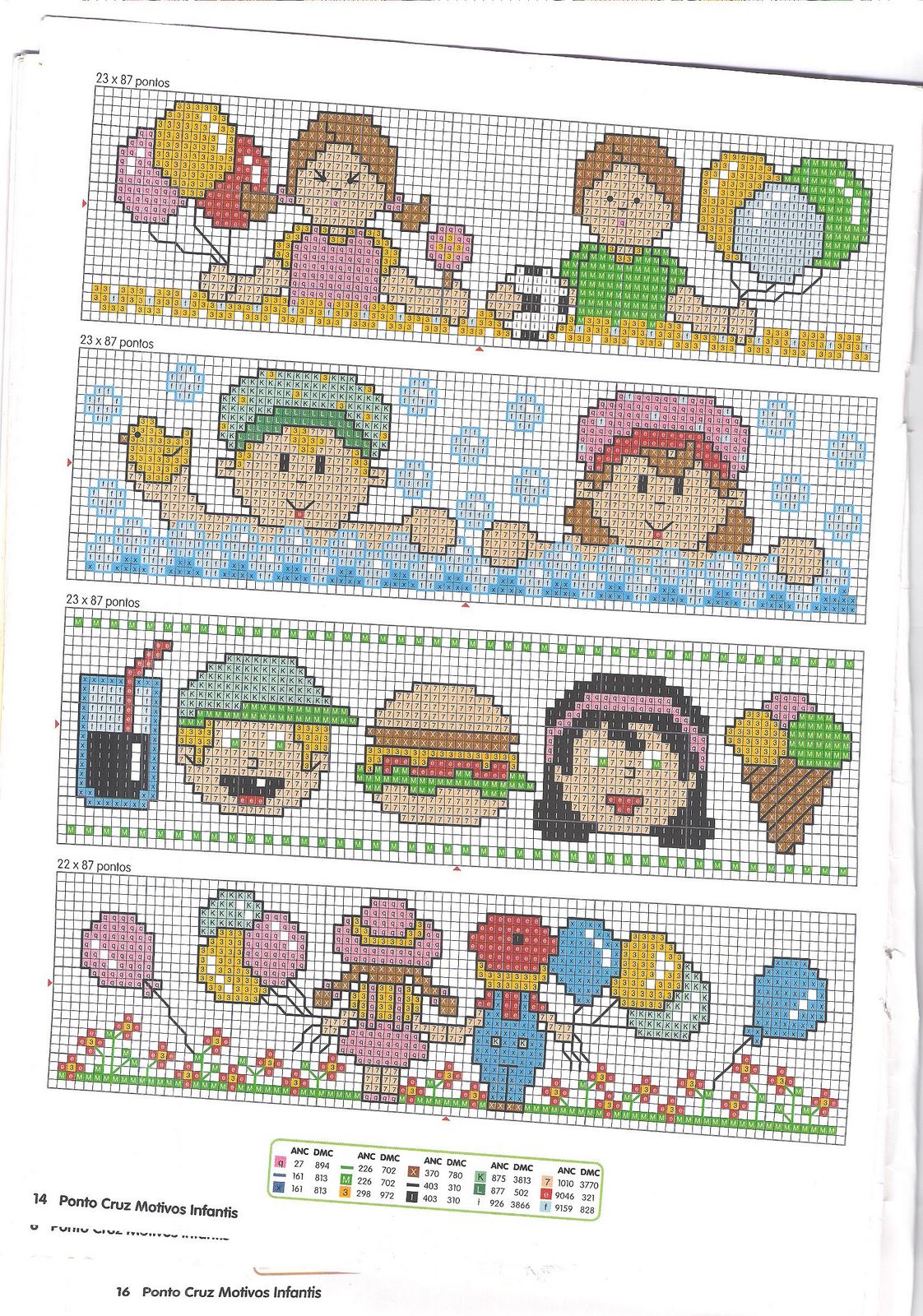 Schema punto croce Bambine