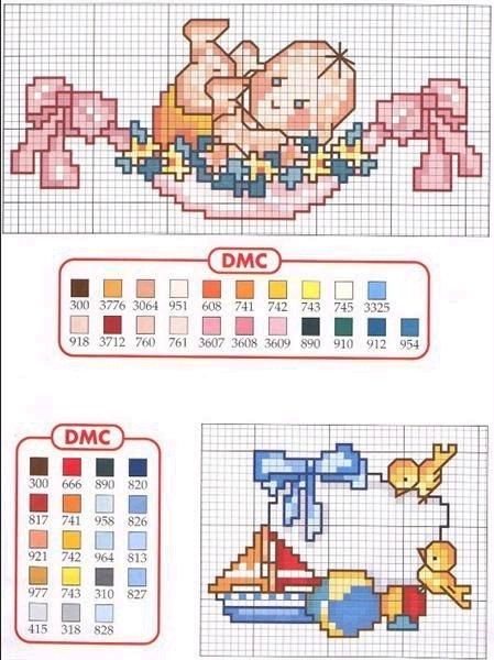 Schema punto croce Bebe2