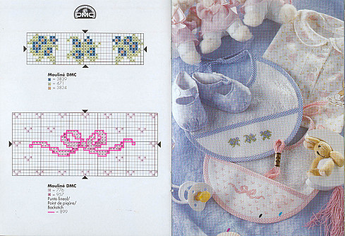Schema punto croce Nodino Per Tovaglioli